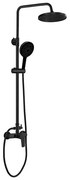 Aqualine - Душ комплект с кранче LOTTA матов черен