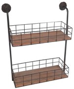 Стенен рафт с две кошници Factory Spirit - Antic Line