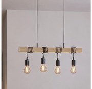 Eglo 43512 - Полилей на кабел TOWNSHEND 4xE27/60W/230V