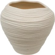 Ваза atmosphera Prudi, Керамика, Бял, 20 cm