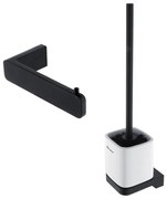 NIMCO MAC комплект-94KN-90 - Четка за тоалетна със стенен монтаж с поставка за тоалетна хартия MAYA