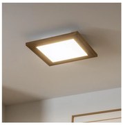 Brilagi - LED Плафониера SLIMFRAME WOOD LED/25W/230V 34x34 см кафяв