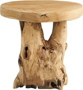 Кръгла странична масичка от масивно тиково дърво ø 40 cm Palena – House Nordic