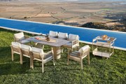 Градински комплект маса и столове (9 части) Toscana Ceramic, цвят Бежов