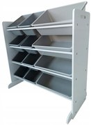 Органайзер за играчки за деца XXL в сиво