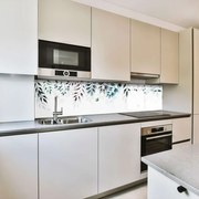 Стъклен гръб за кухня - Рамка от клони