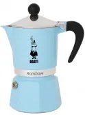 Bialetti - Кафеварка Rainbow Azzurro, за 3 кафета