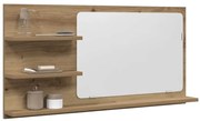 856263 vidaXL Огледален шкаф за баня Artisan Oak 90x11x45 cm
