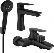 Mexen Axel R40 комплект за вана, черен - 73803R40-70