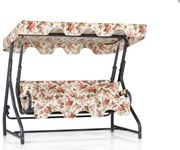 Градински троен люлеещ се стол Ruta 10, цвят Многоцветен