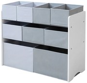 GINGER HOME Органайзер/етажерка 3 нива WHITE/GREY