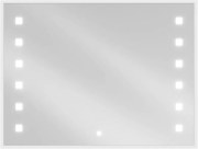 Mexen Ner осветено огледало за баня 80 x 60 см, LED 6000K, против мъгла - 9809-080-060-611-00