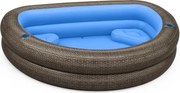 Надуваем семеен басейн Bestway TruPrint™ Wicker 54426