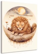 Картина на платно – Мечтателен лъв