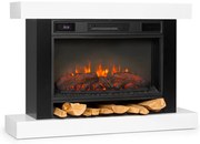 Klarstein Vulsini Hideaway, електрическа камина, 1900 W, LED технология, дистанционно управление, бял цвят