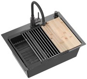 Стоманена мивка LUKE 100 Black