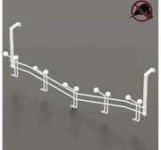 ЗАКАЧАЛКА ЗА ВРАТА TEKNO TEL MG-086W , с 5 куки , бяло