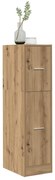 855168 vidaXL Шкаф органайзер, дъб артизан, 30x41x118 см, инженерно дърво