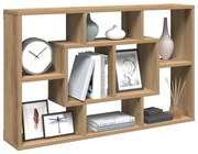 857014 vidaXL Стенен рафт, дъбов, 85x16x52,5 см, инженерно дърво