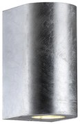 Nordlux - Външно стенно осветително тяло CANTO 2xGU10/28W/230V IP44 сребристо