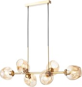 Redo 01-2619 - Пендел PIERCE 6xE27/42W/230V златист/опушен