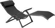 Сгъваем шезлонг Hesperide Decima, Алуминий - Антрацит/Графит
