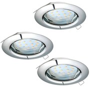 Eglo 94236 - Комплект 3x LED Осветление за окачен таван PENETO 3xGU10-LED/3W/230V