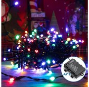 Aigostar LED външен коледен гирлянд 300 LED, 8 функции, 15,3м, IP44, мултицвет