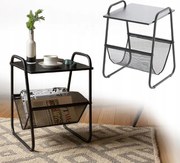 Модерна масичка за кафе с поставка за списания 40 x 40 x 55 cm