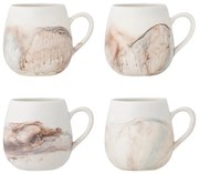 Кремави глинени чаши в комплект от 4 бр. 250 ml Lyre – Bloomingville