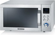 Severin MW 7774 - Микровълнова фурна 3 в 1 1950 W/230 V 25 л неръждаема стомана