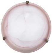 Rabalux 3353 - Таванно осветително тяло ALABASTRO 2xE27/60W/230V алабастрово стъкло