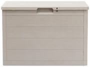 Светлосива пластмасова градинска кутия за съхранение Woodys – Toomax