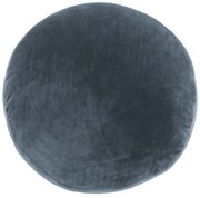 Тъмносиня декоративна възглавница от микрофибър Marshmallow, ø 40 cm - Tiseco Home Studio
