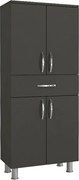 Montana melamine multipurpose cabinet in anthracite color 59,4x31,5x140см.