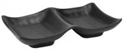 Horecano - Меламинов рамекин двоен 13,5x8,5xh2см черен SHIBUI-(232074)