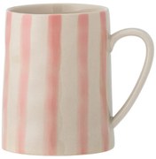 Глинена чаша в бяло и розово 440 ml Begonia – Bloomingville