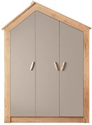 Трикрилен детски гардероб MY HOUSE