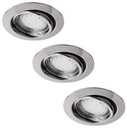 Rabalux 1050 - К-кт 3xLED Лампа за вграждане LITE 3xGU10-LED/3W/230V