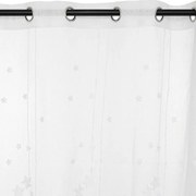 Детска прозрачна завеса atmosphera с бродирани звезди 140х240 см,Бял