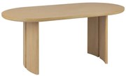 Трапезна маса Lousada, 180x90 cm, МДФ, Акациево дърво