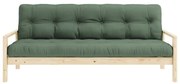 Зелен разтегателен диван 205 cm Knob - Karup Design