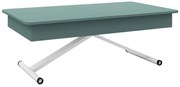 Разтегателна маса с повдигащ механизъм МОХИТО - МДФ мат зелен дъск блу