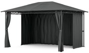 Blumfeldt Mondo 3x4 беседка с метална рамка и 4 странични стени