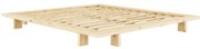Двойно легло от борова дървесина с решетка 140x200 cm Japan - Karup Design