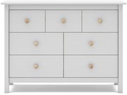 Бял нисък детски скрин от борова дървесина 110x80 cm Max - Marckeric