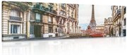 Картина на платно – Изглед на Айфеловата кула от улица в Париж