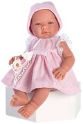 Asi - Кукла бебе Мария с розова рокля на бели точки