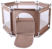 Игрална ограда 120 см, кафява