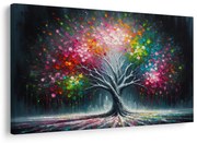 Картина на платно – Цветно дърво на живота